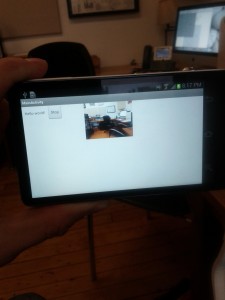 Running the live streaming app on a Galaxy Camera